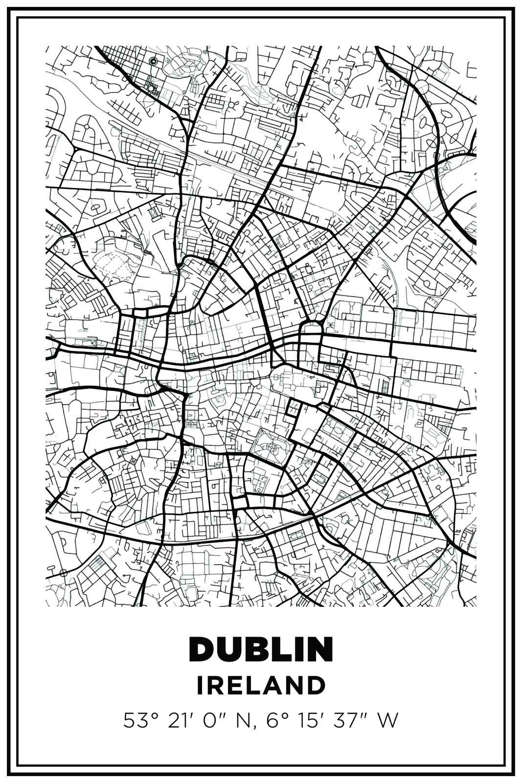 Dublin Map Poster