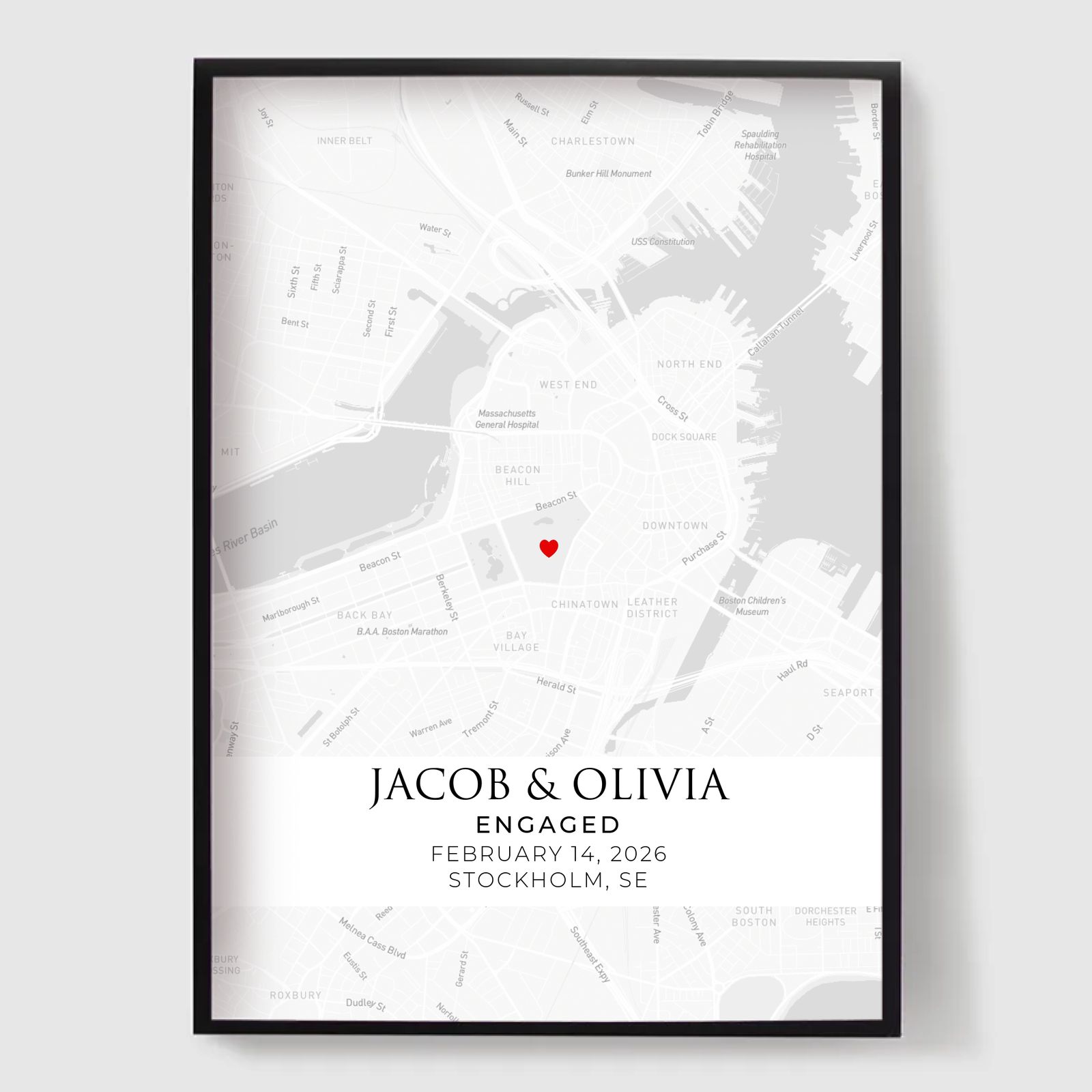Personalised Poster - Engagement City Map