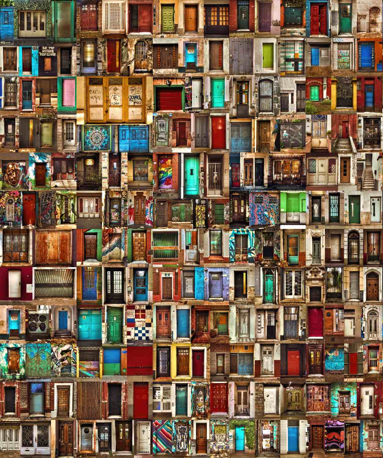 Poster - Colorful Doors Compilation
