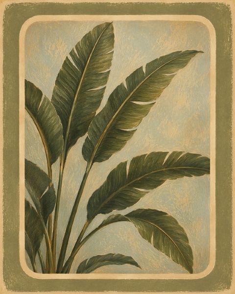 Poster - Tropical Leaves Design