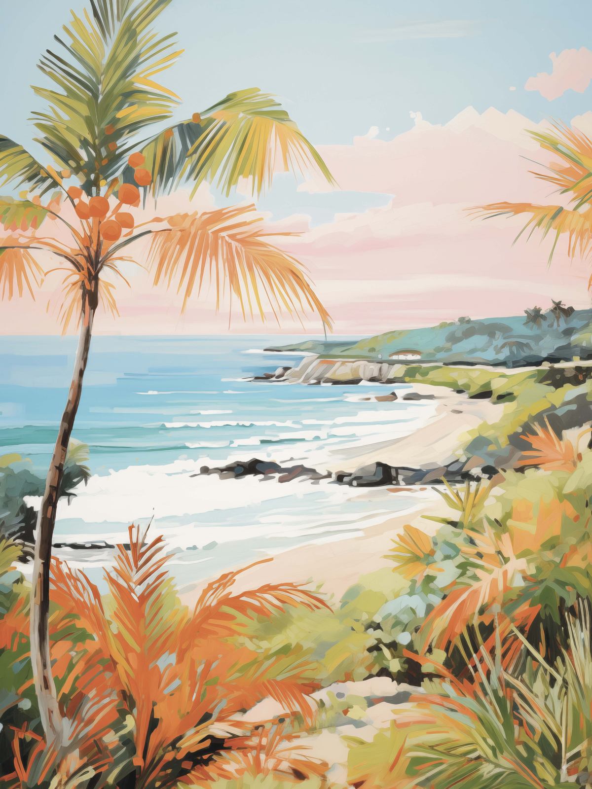 Poster - Tropical Beach Landscape