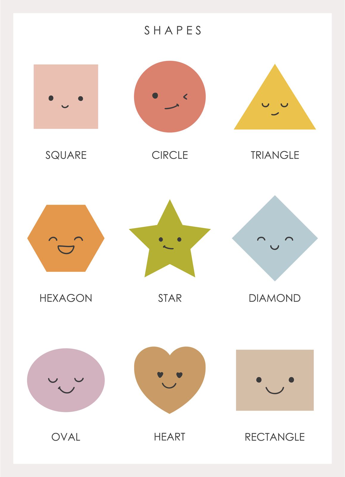 Poster - Smiling Shapes