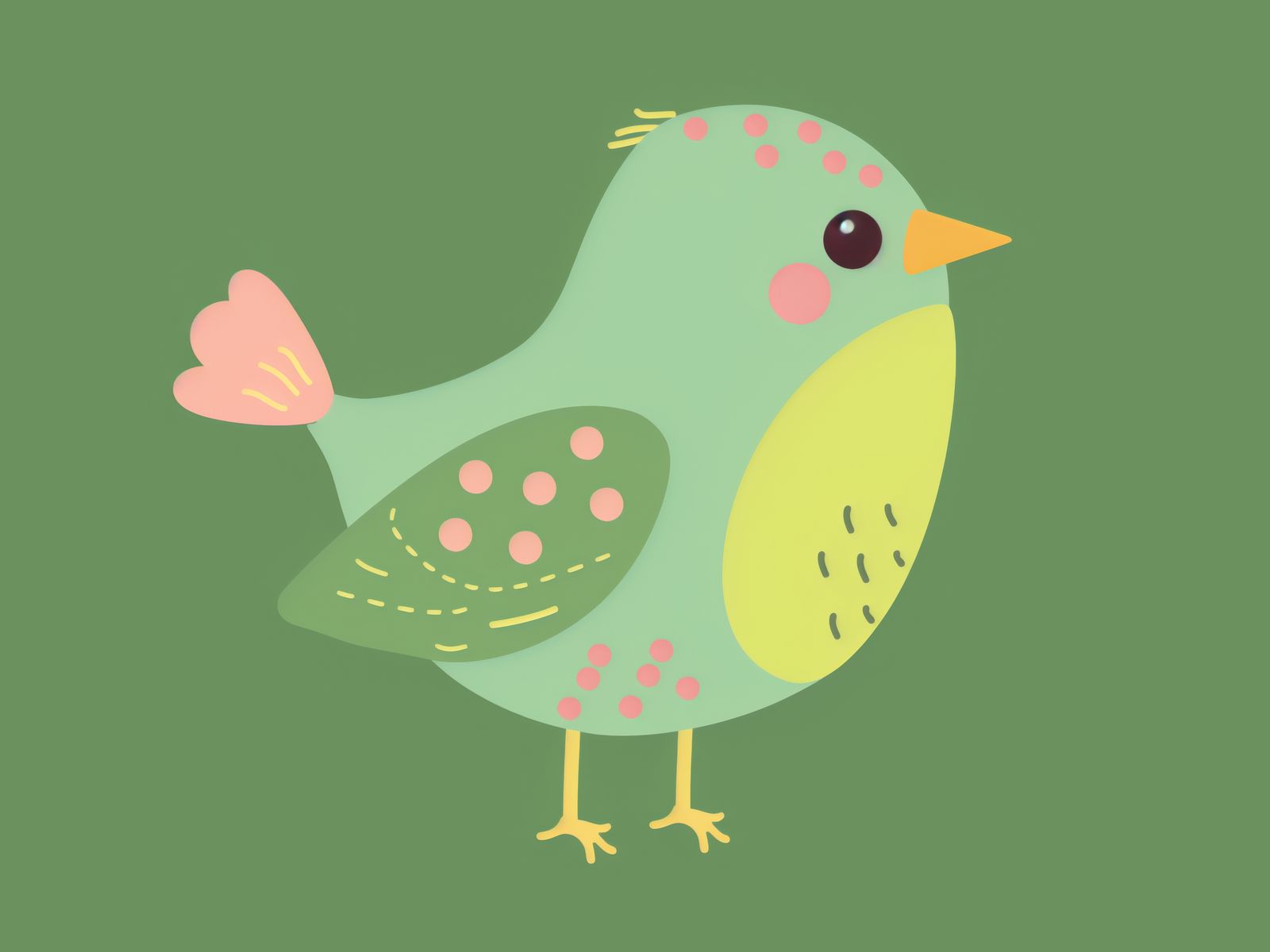 Poster - Colorful Bird