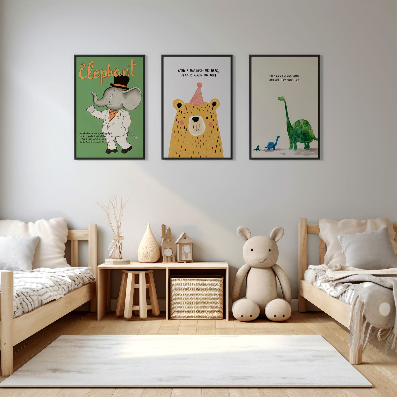Poster - Animals and Words / Set of 3