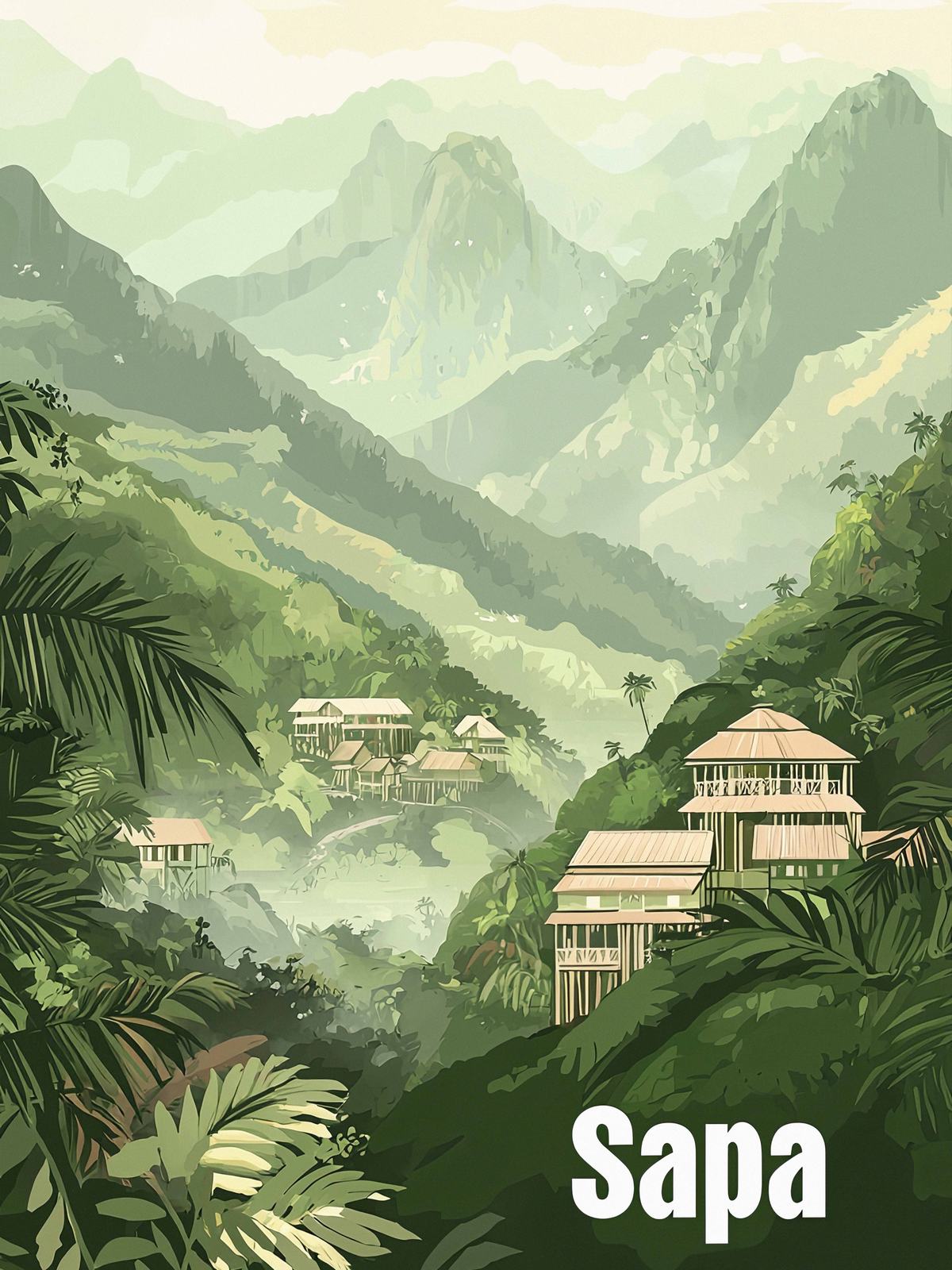 Poster - Sapa Landscape