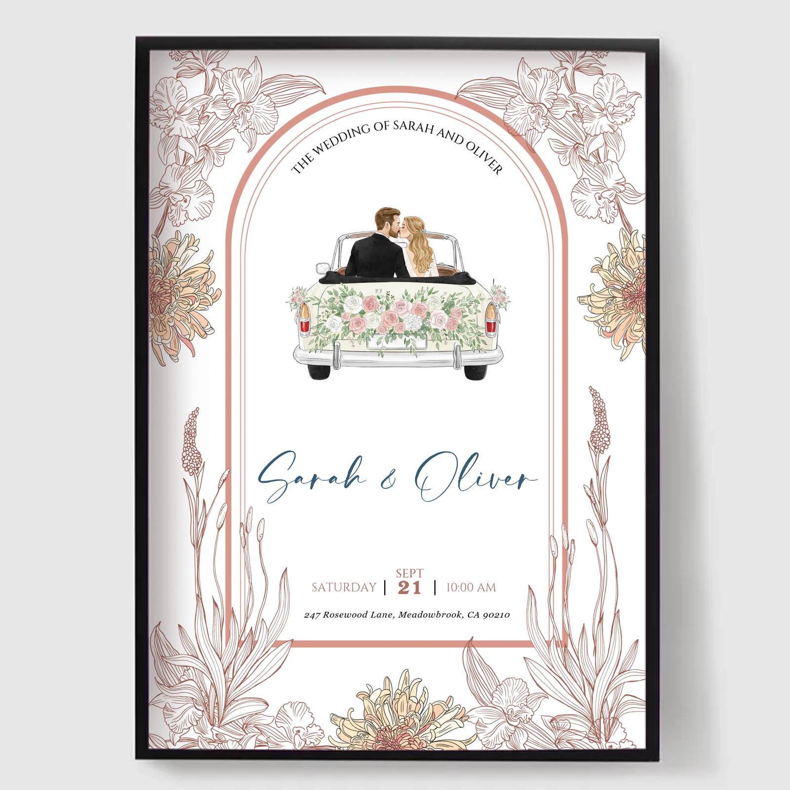 Personalised Poster - Wedding Day Memory - AI Poster