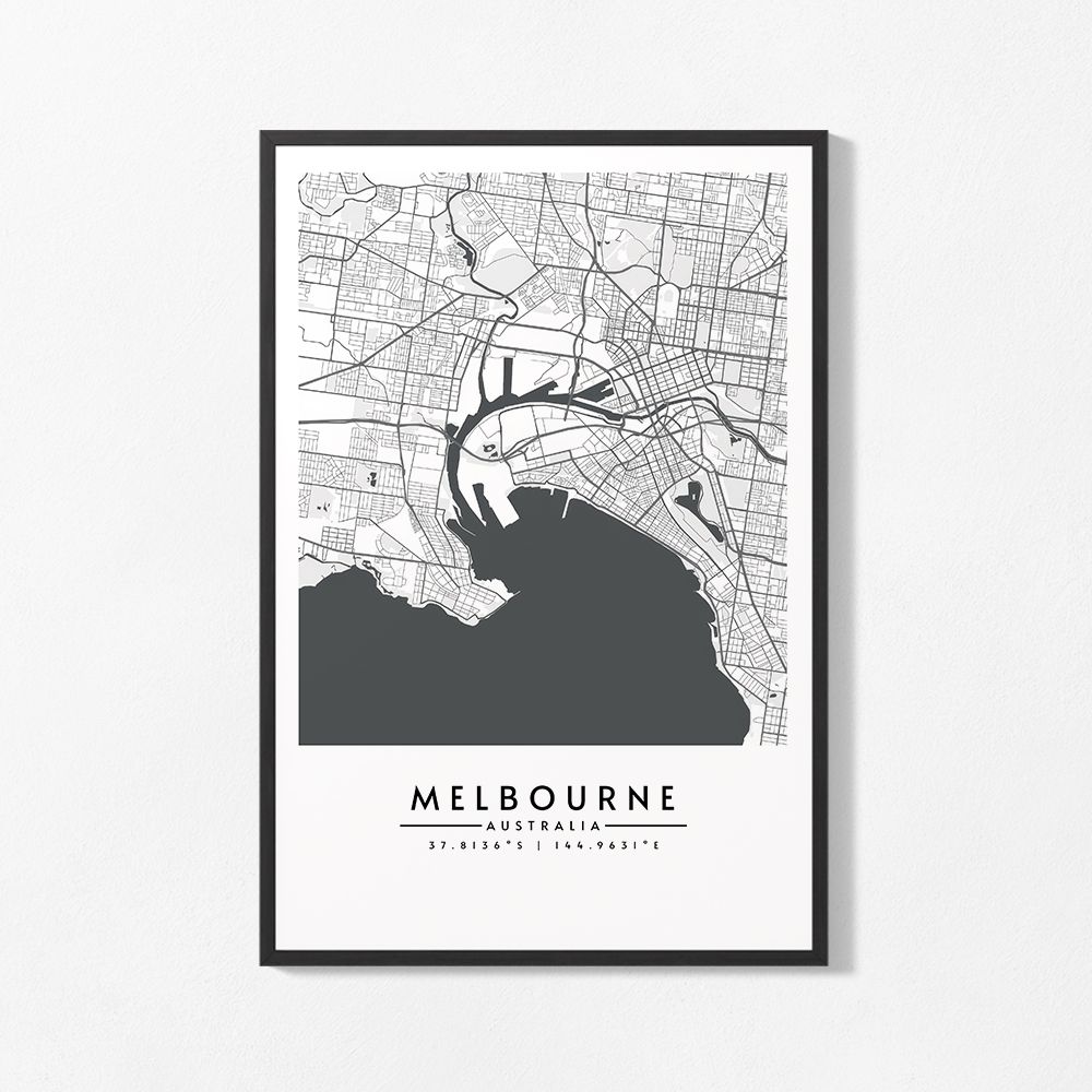 Poster - Melbourne Map