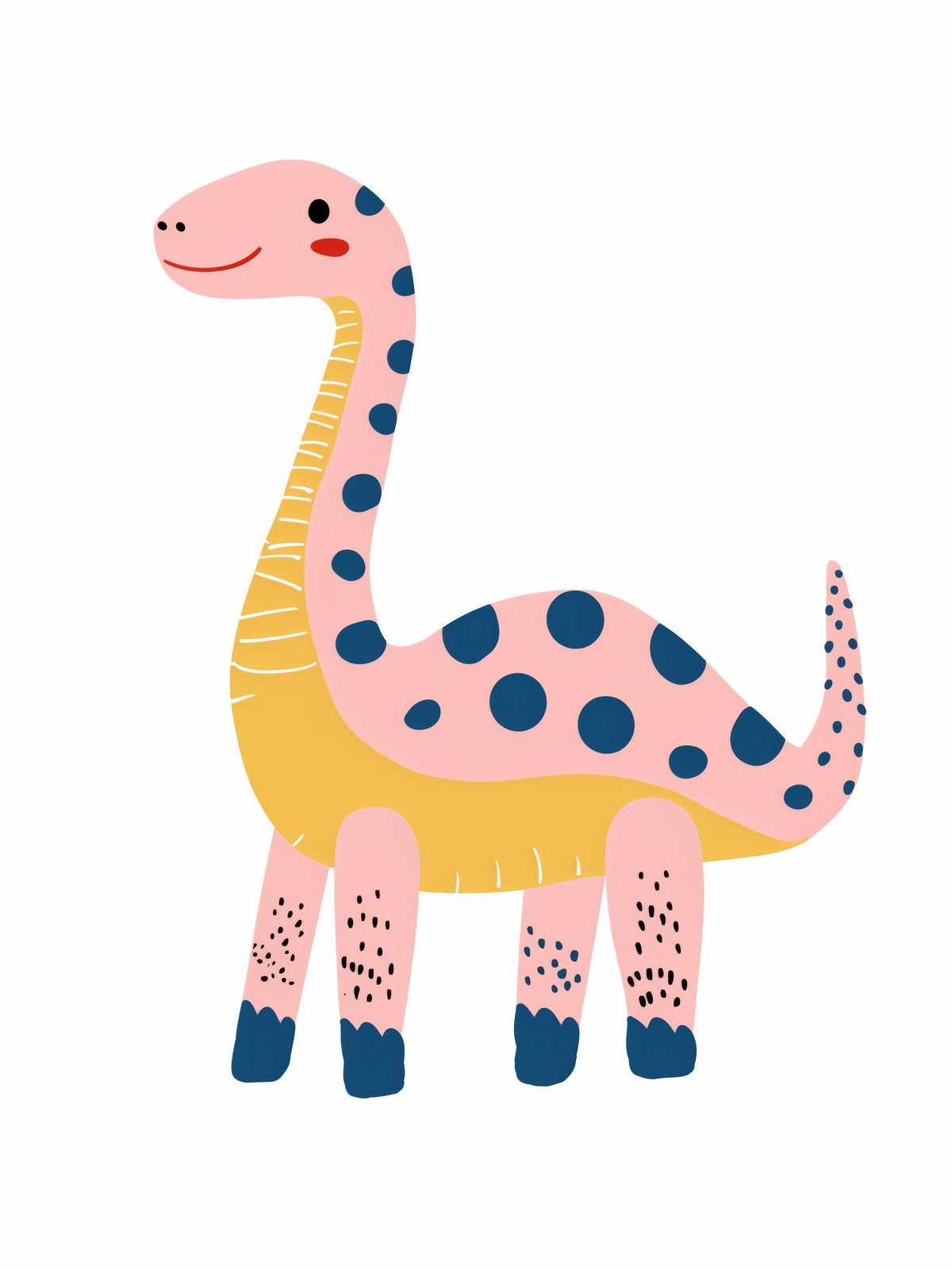 Poster - Cute Dinosaur Illustration