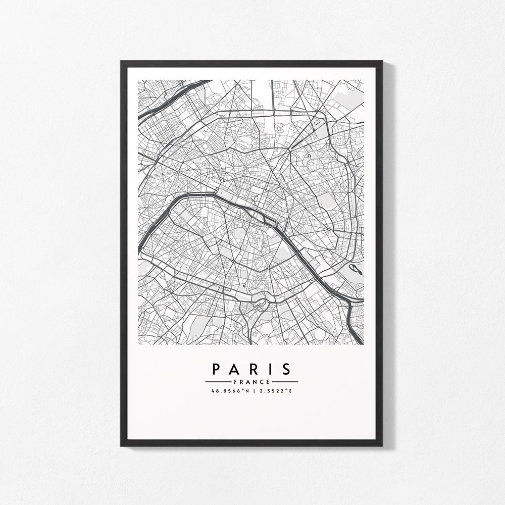 Poster - Paris City Map