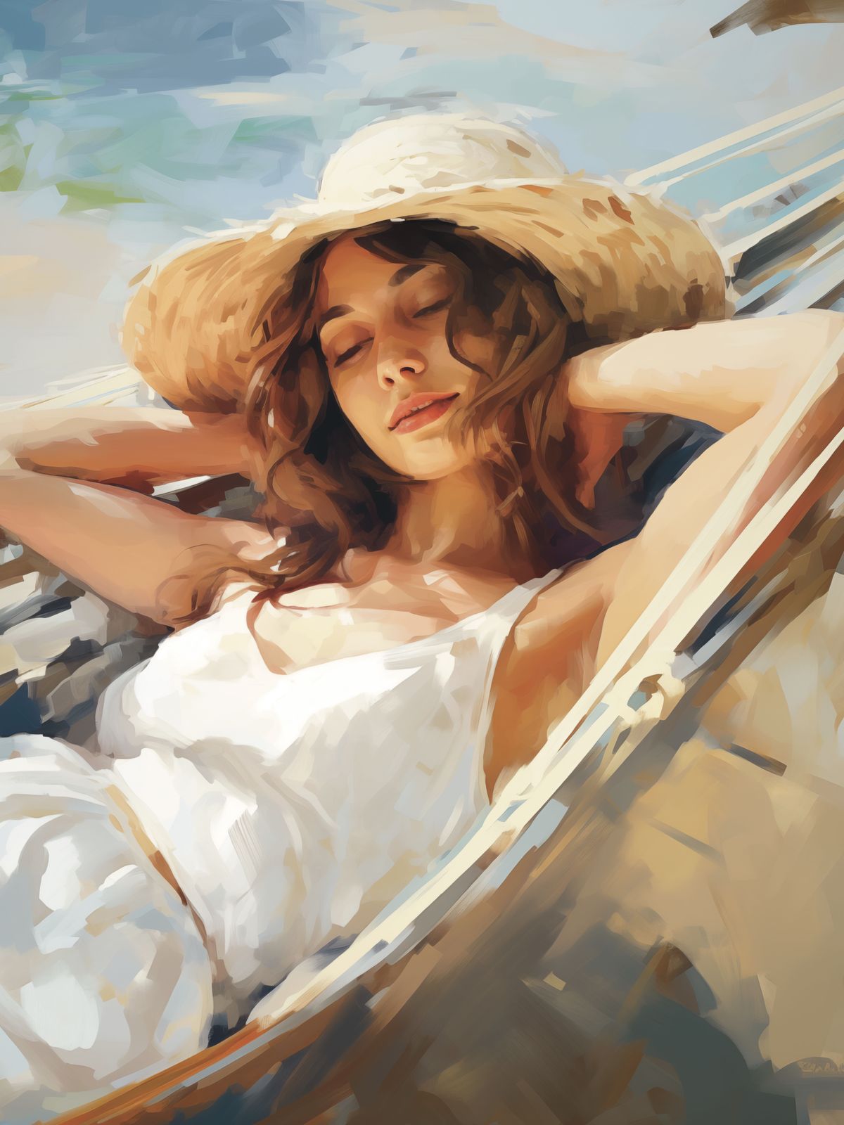 Poster - Sunlit Serenity Portrait