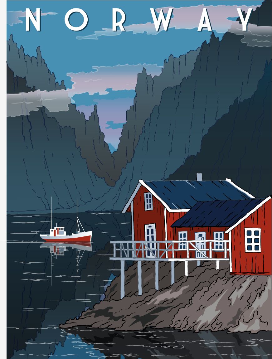 Poster - Norway Landscape