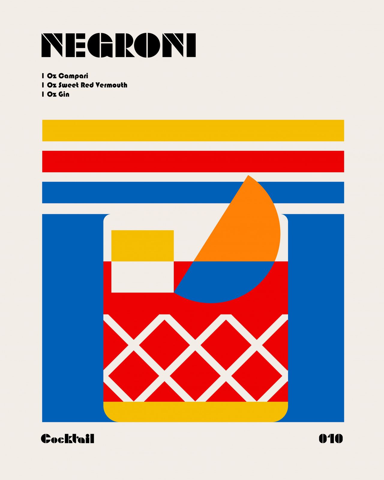 Poster - Negroni Cocktail