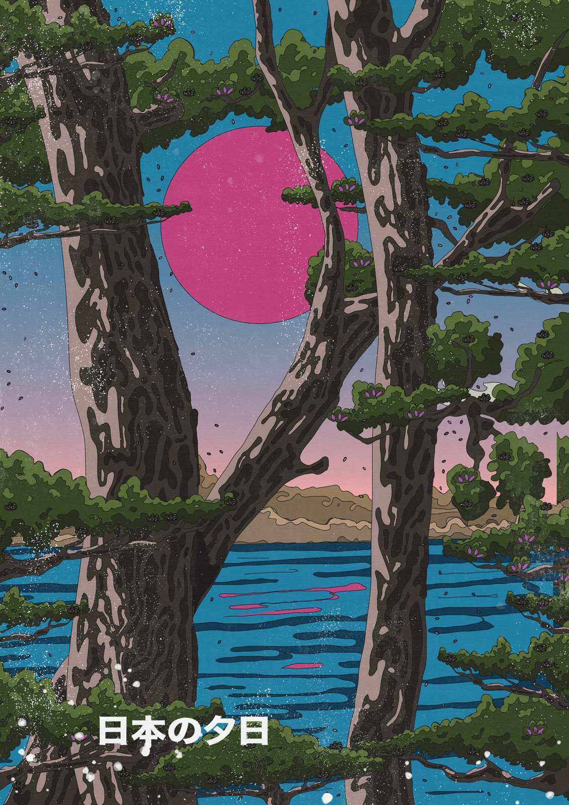 Poster - Japanese Sunset