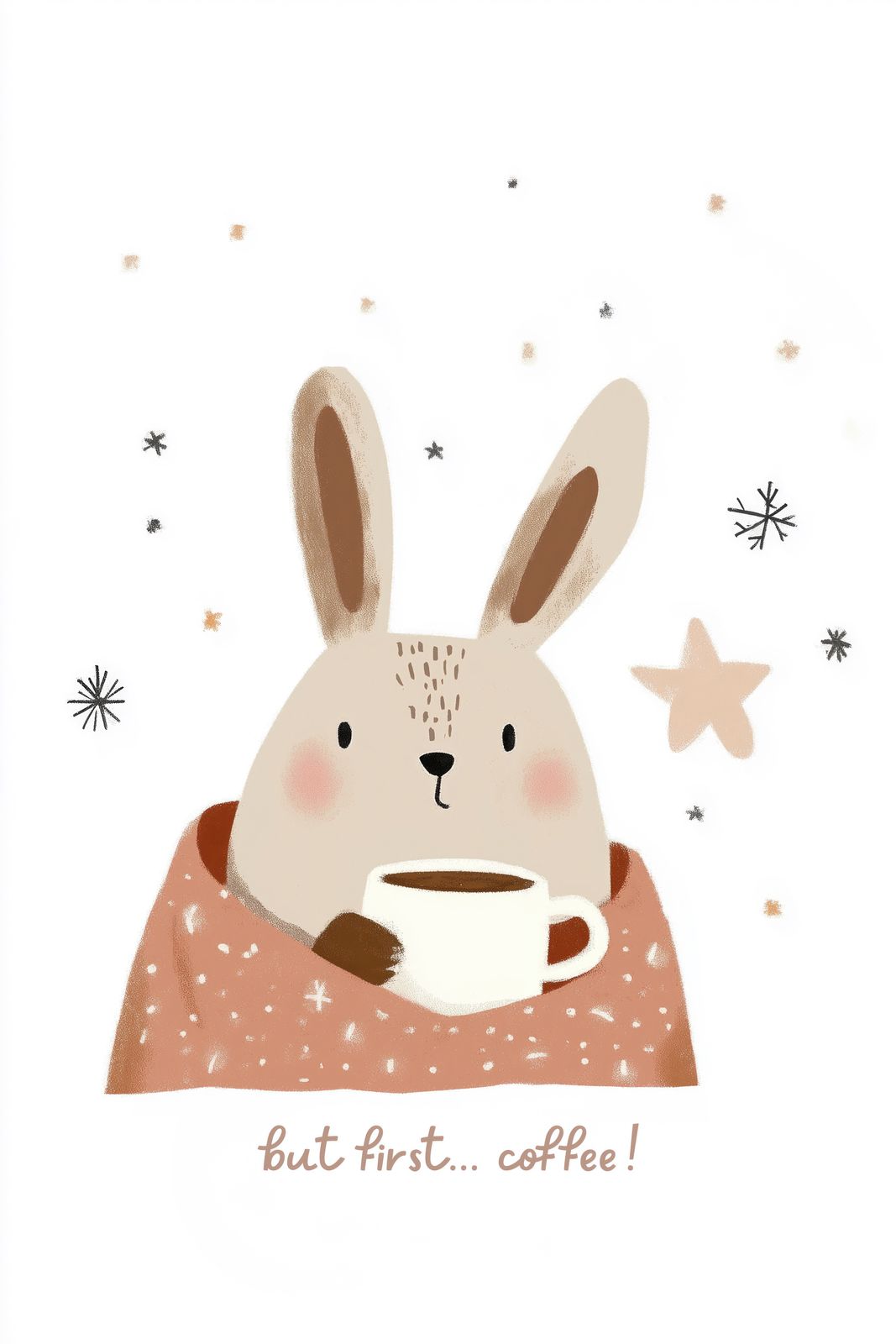 Poster - Coffee Bunny