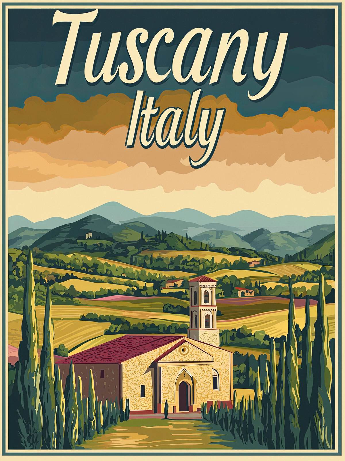 Poster - Tuscany Landscape