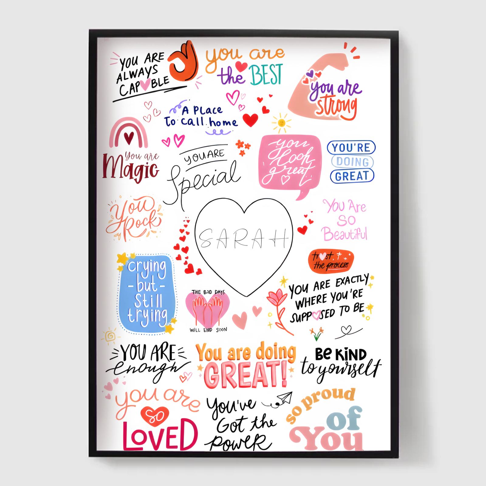 Personalised Poster - Uplifting Quotes Poster