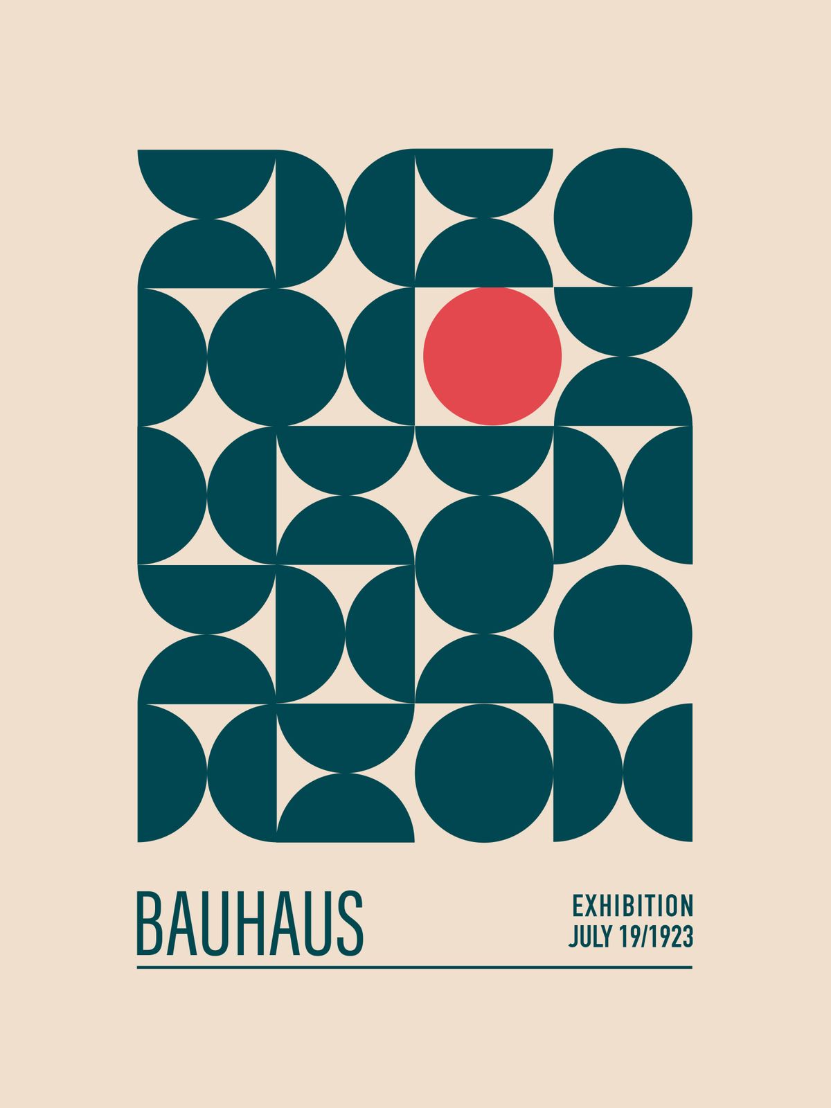 Poster - Bauhaus Exhibition 1923