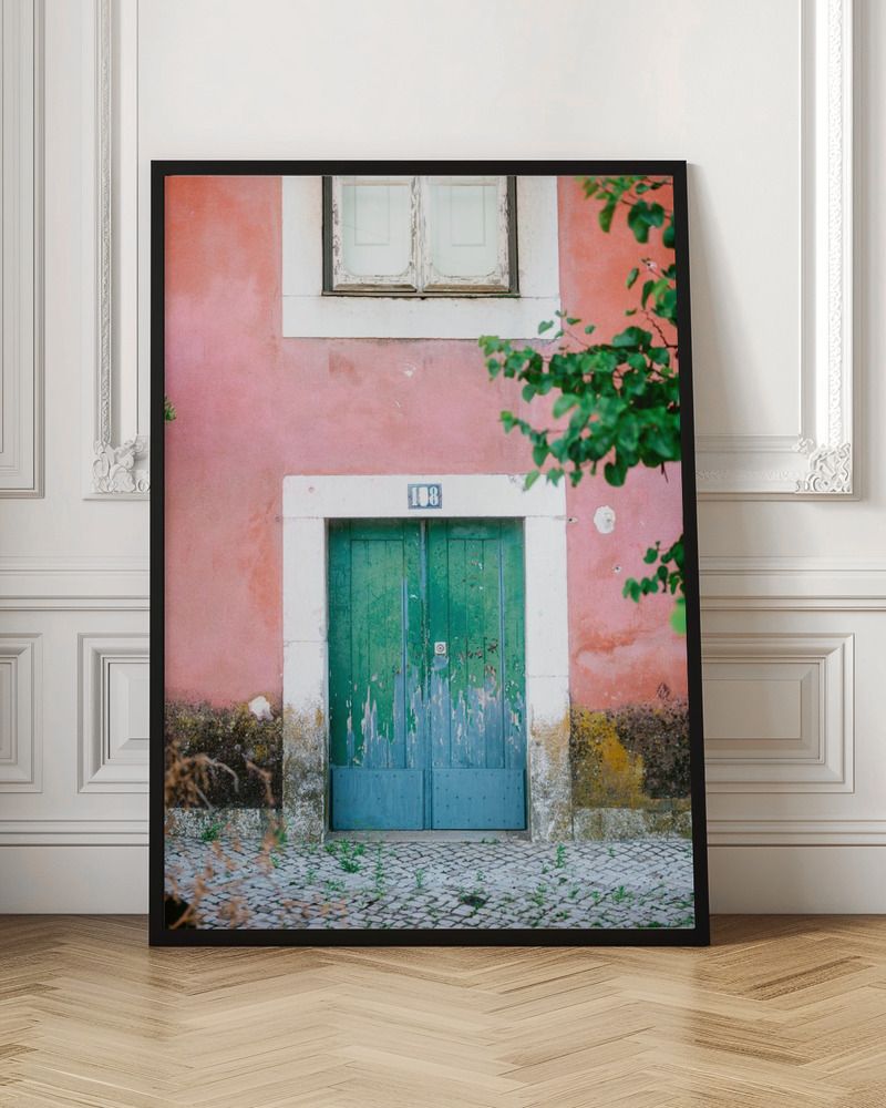 Poster - Green Door and Window