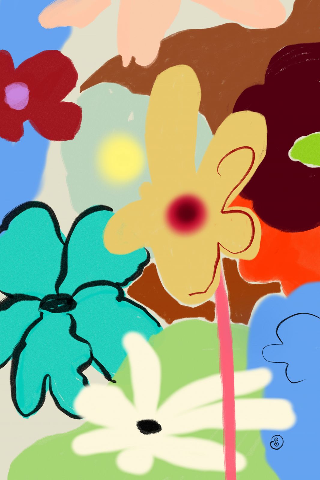 Poster - Floral Abstract Artwork