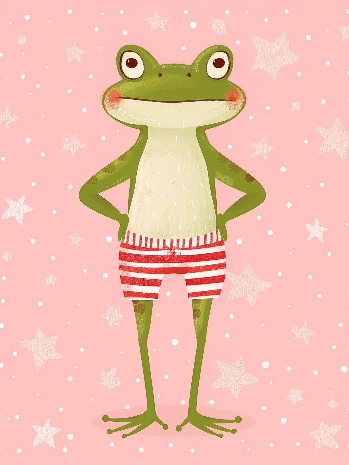 Poster - Frog in Shorts