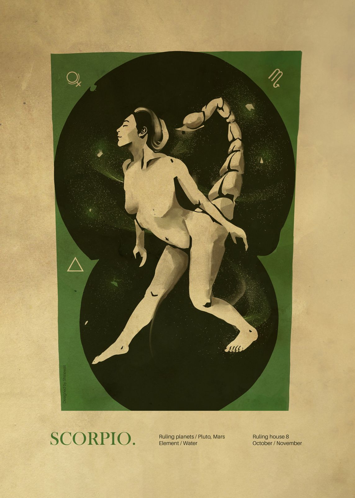 Poster - Scorpio Zodiac Art