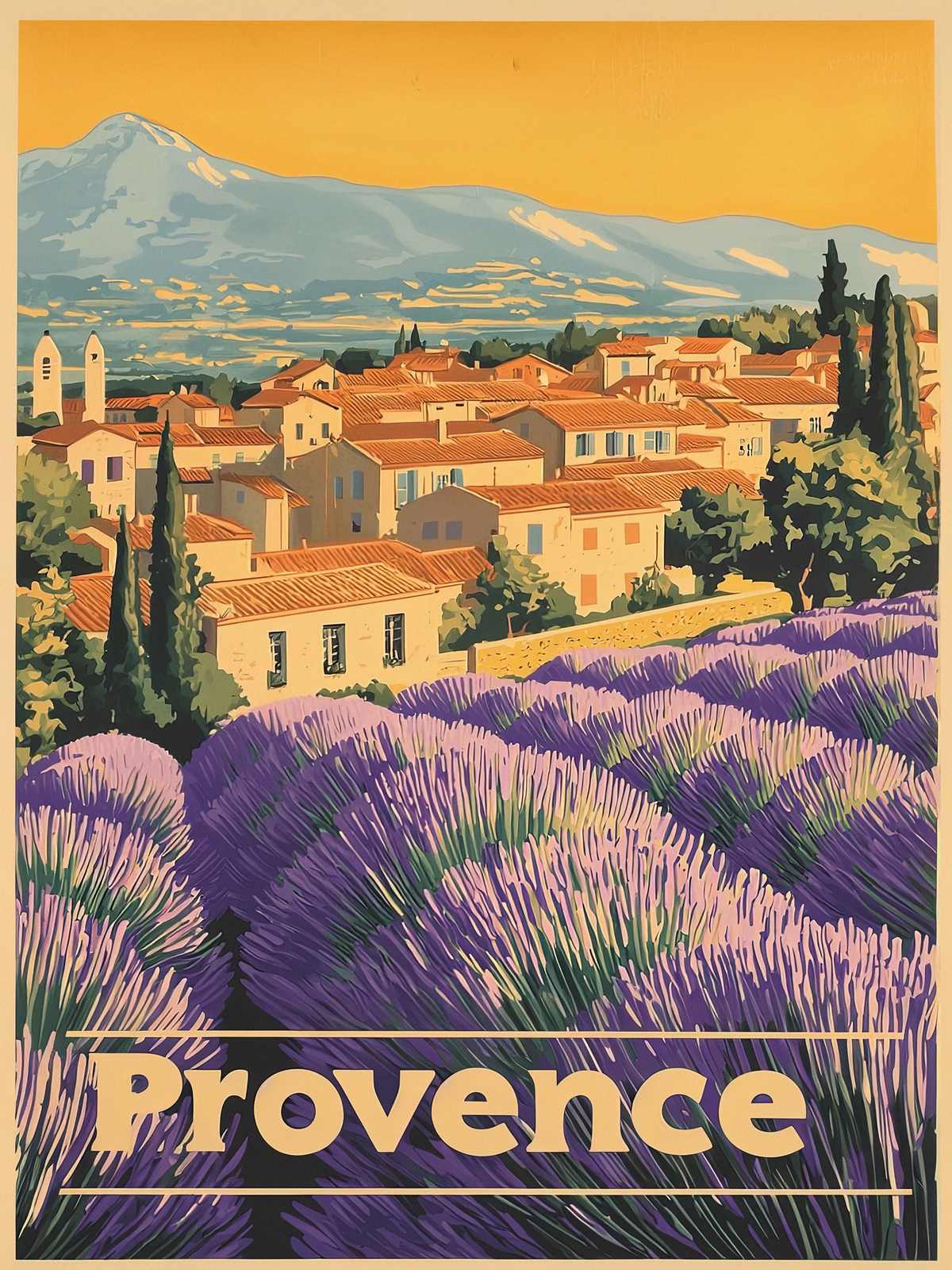 Poster - Provence Landscape