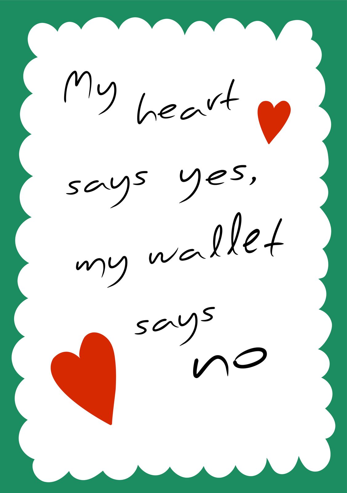 Poster - Heart and Wallet
