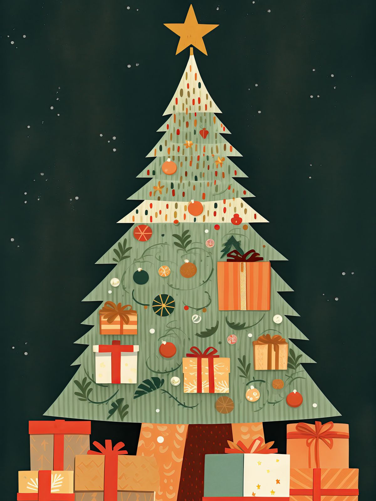 Poster - Festive Christmas Tree