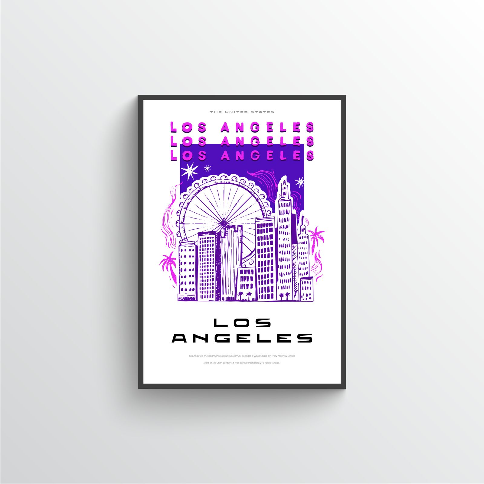 Los Angeles Travel Poster
