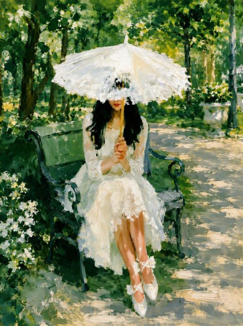 Poster - Lady with Parasol