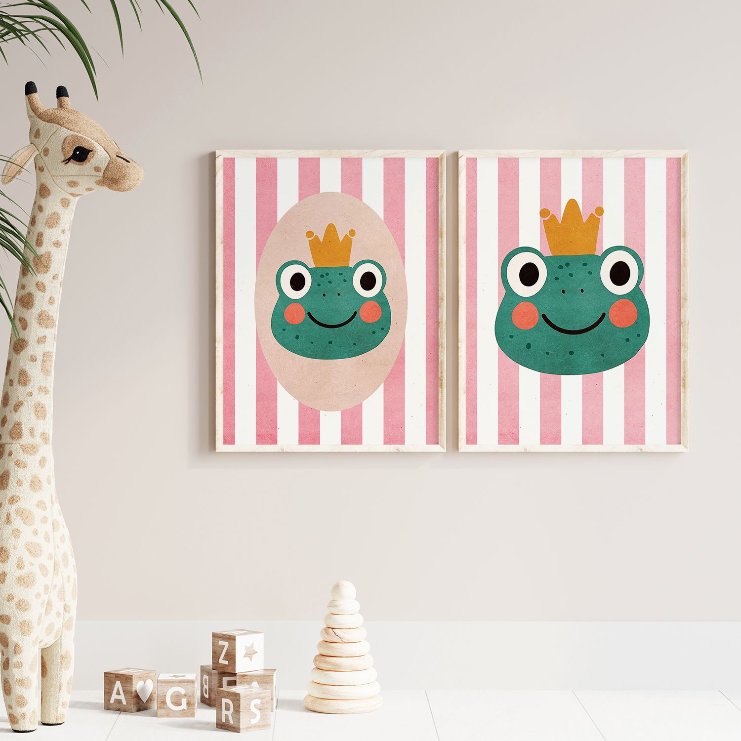 Poster - Frog Prince Art / Set of 2