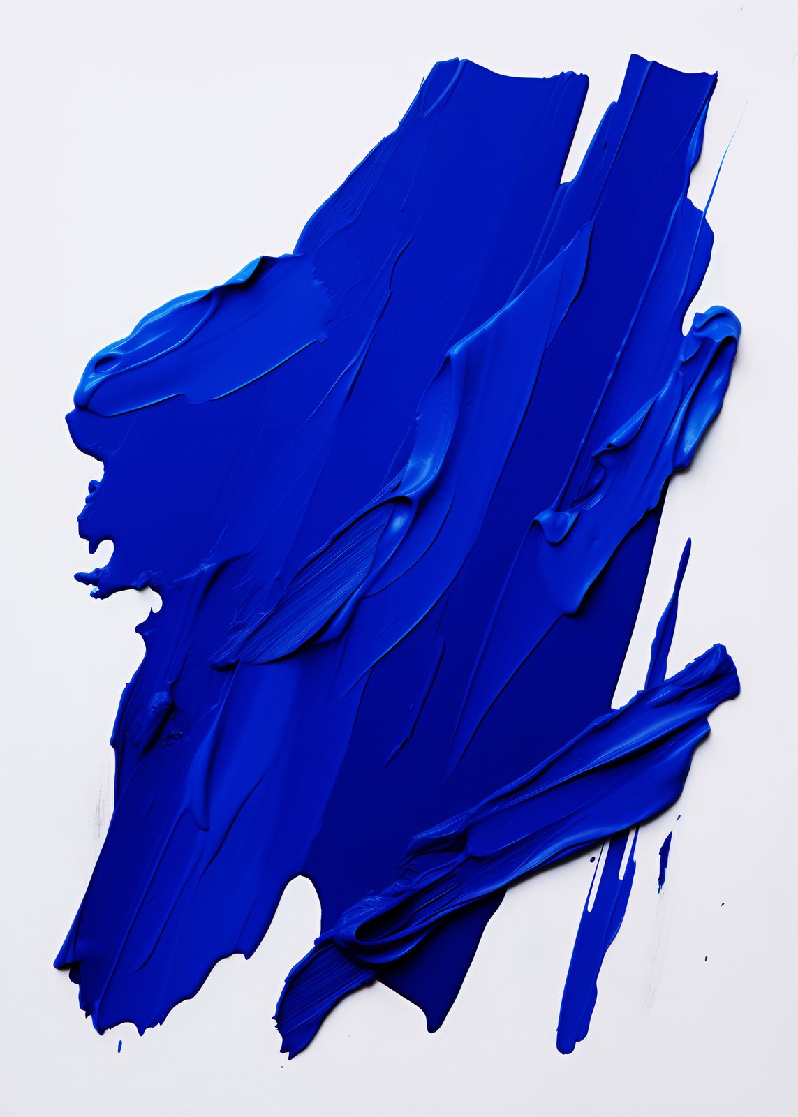 Poster - Abstract Blue Strokes