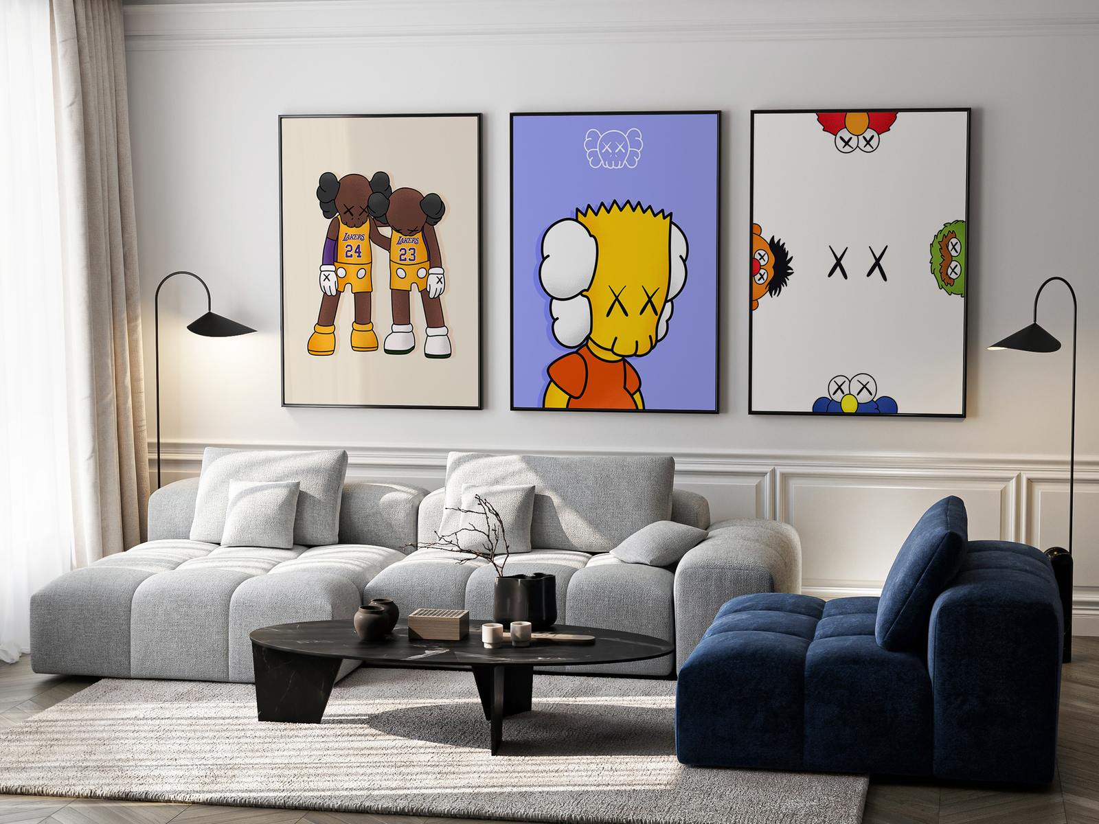 Poster - Contemporary Cartoon Art / Set of 3