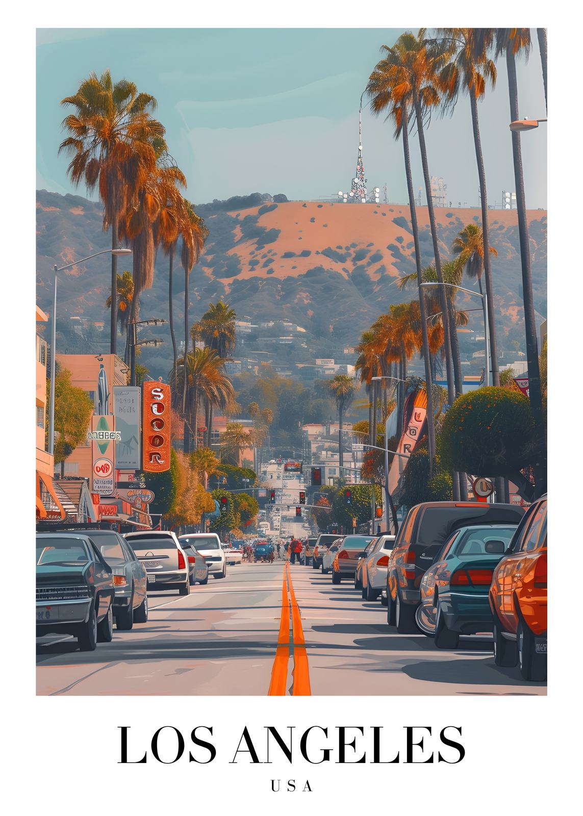 Poster - Los Angeles Skyline