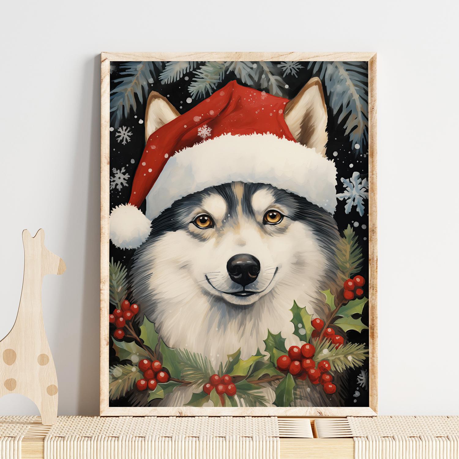 Poster - Festive Husky