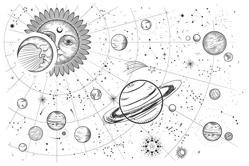 Poster - Solar System Sketch
