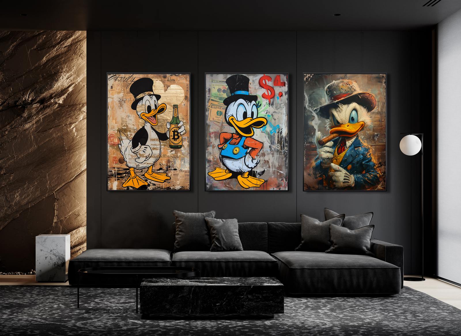 Poster - Cartoon Duck Art / Set of 3