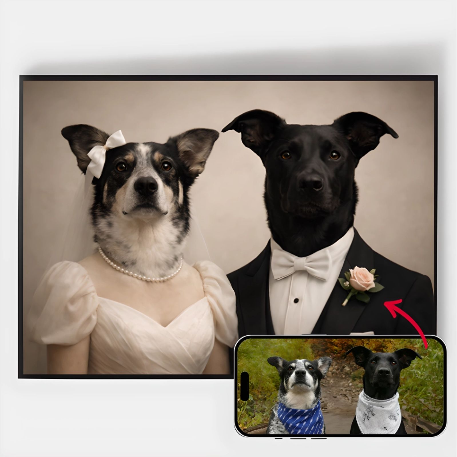 Personalised Poster - The Pet Wedding - AI Poster