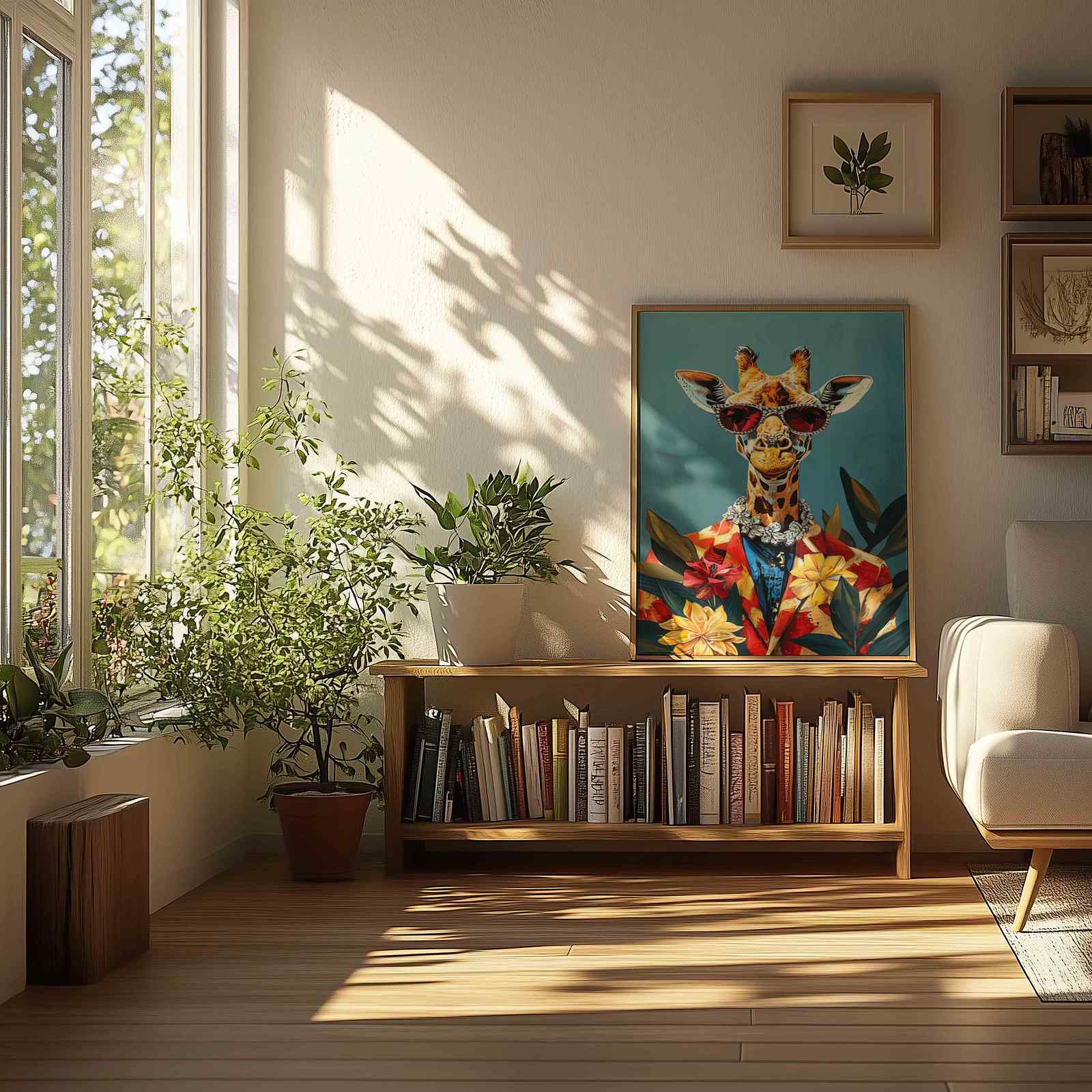 Poster - Giraffe with Sunglasses