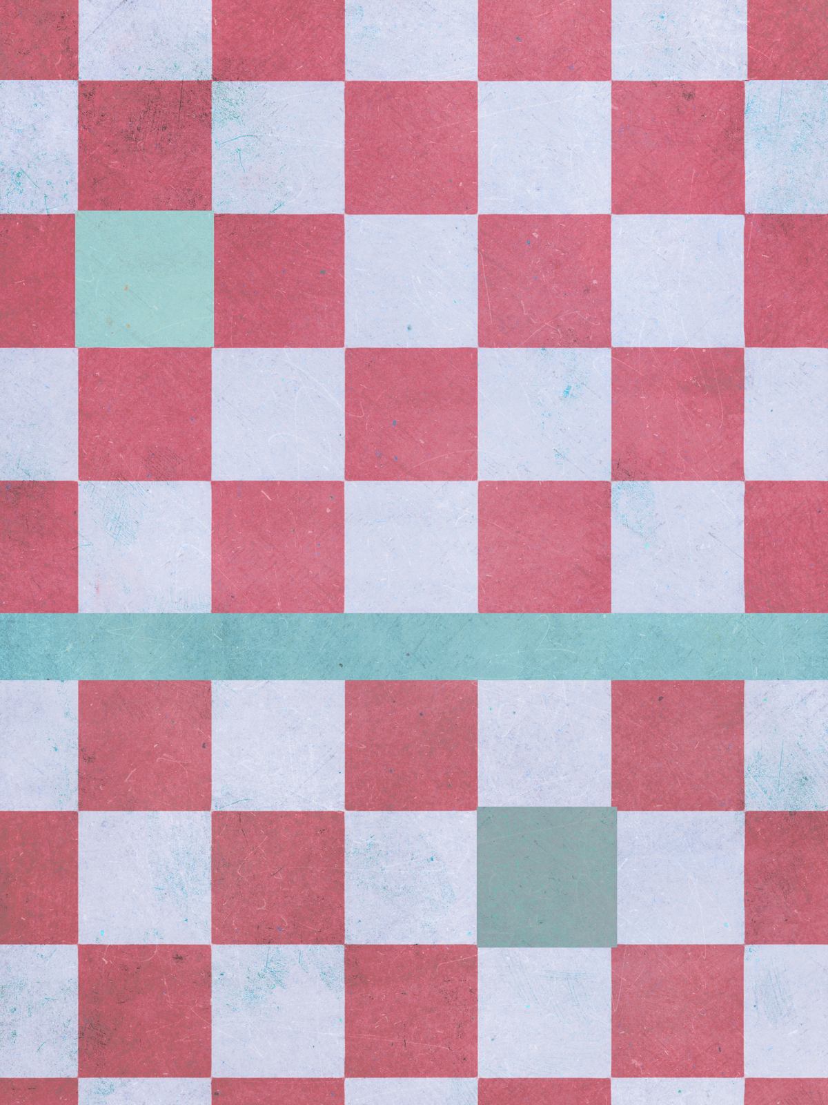 Poster - Red and Green Check Pattern