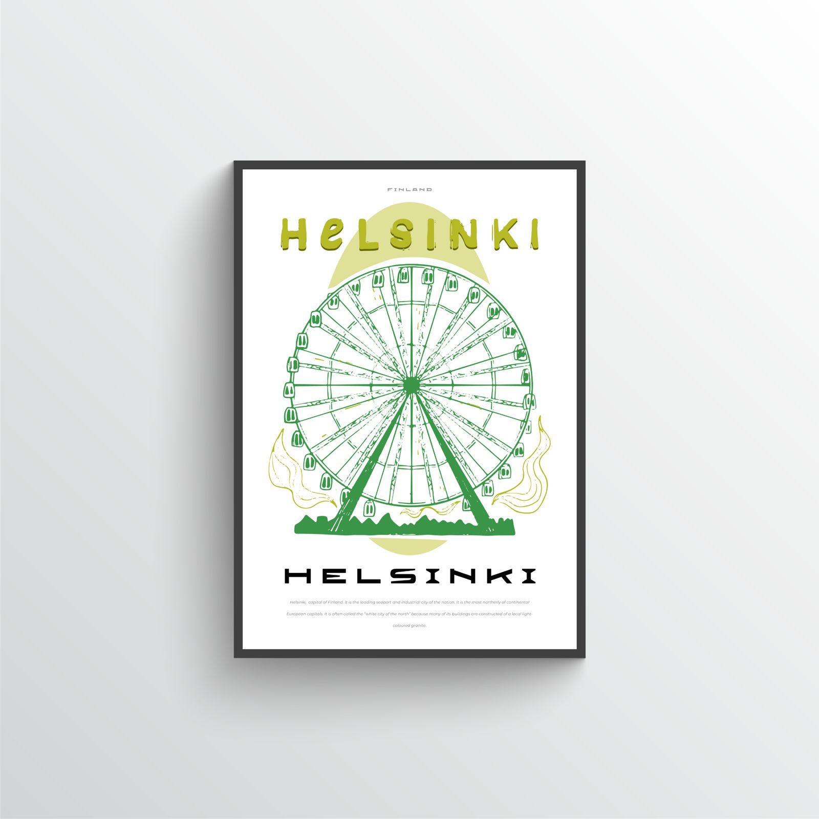 Helsinki Ferris Wheel Poster