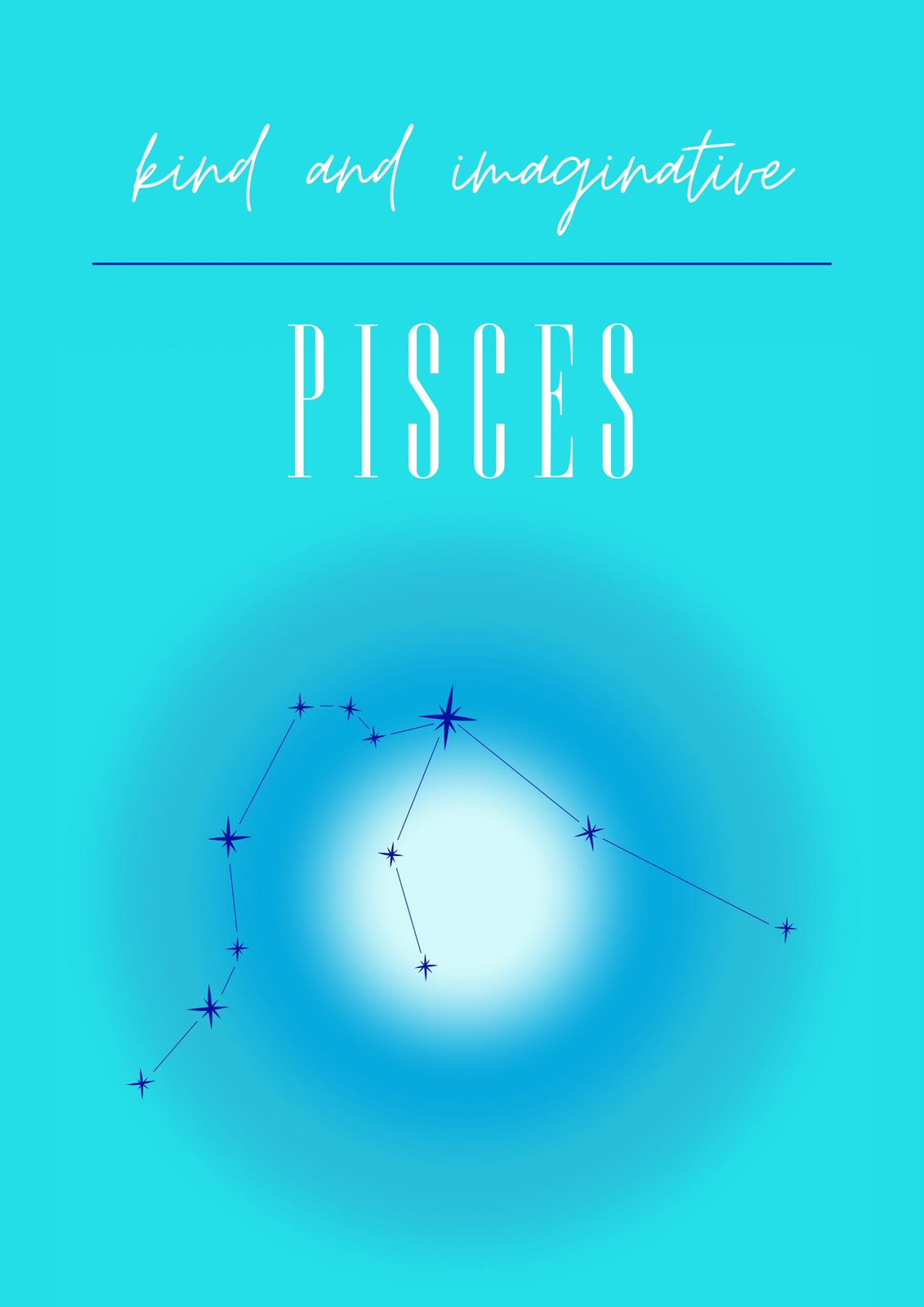 Poster - Pisces Constellation