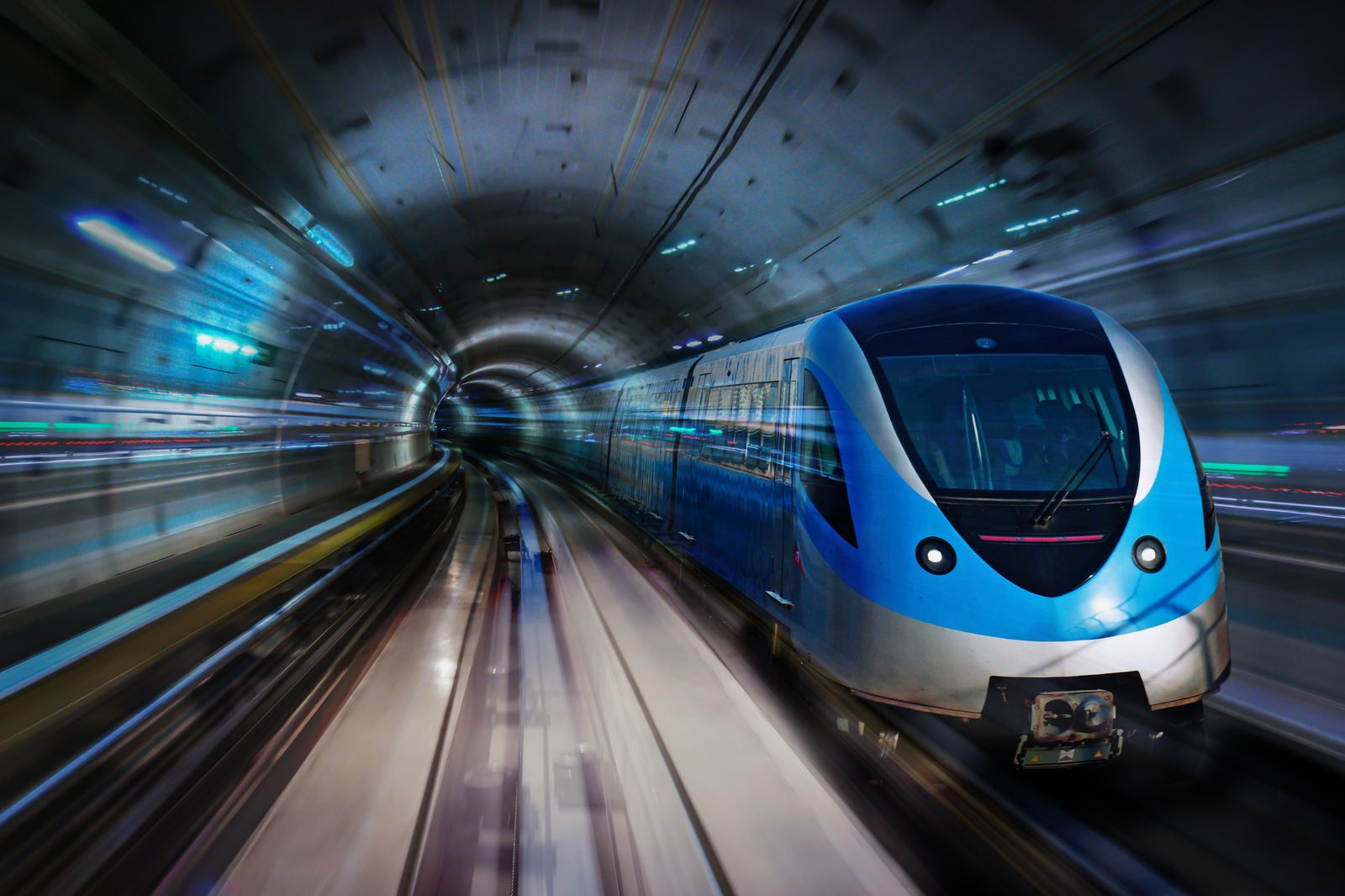 Poster - Speeding Train in Tunnel