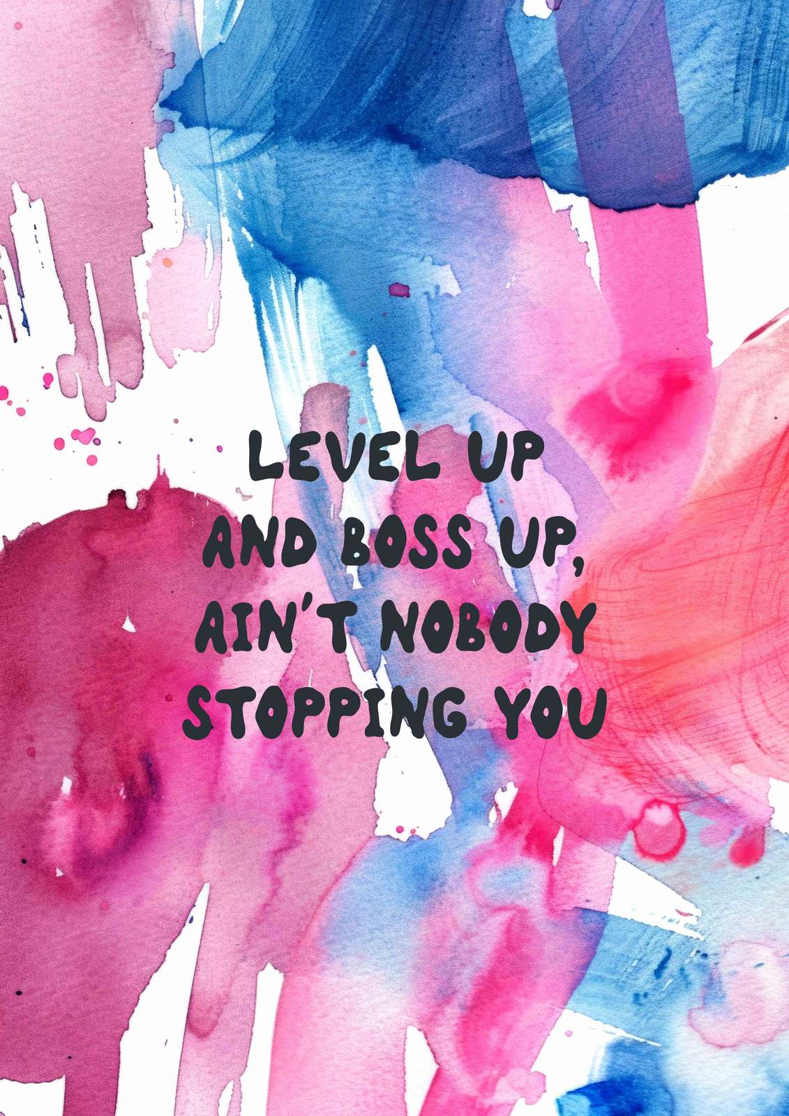 Poster - Level Up Motivation