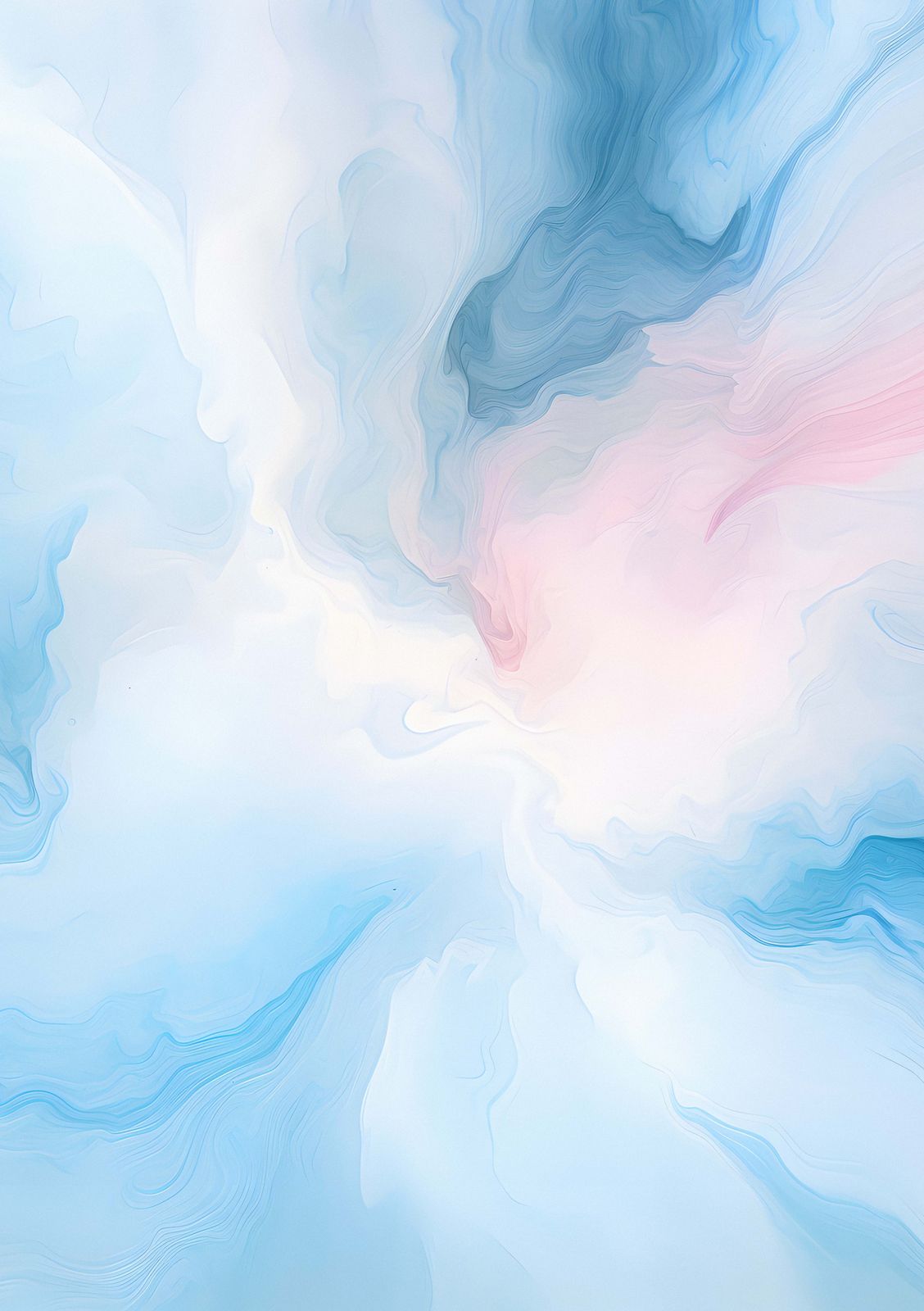 Poster - Abstract Blue Swirl