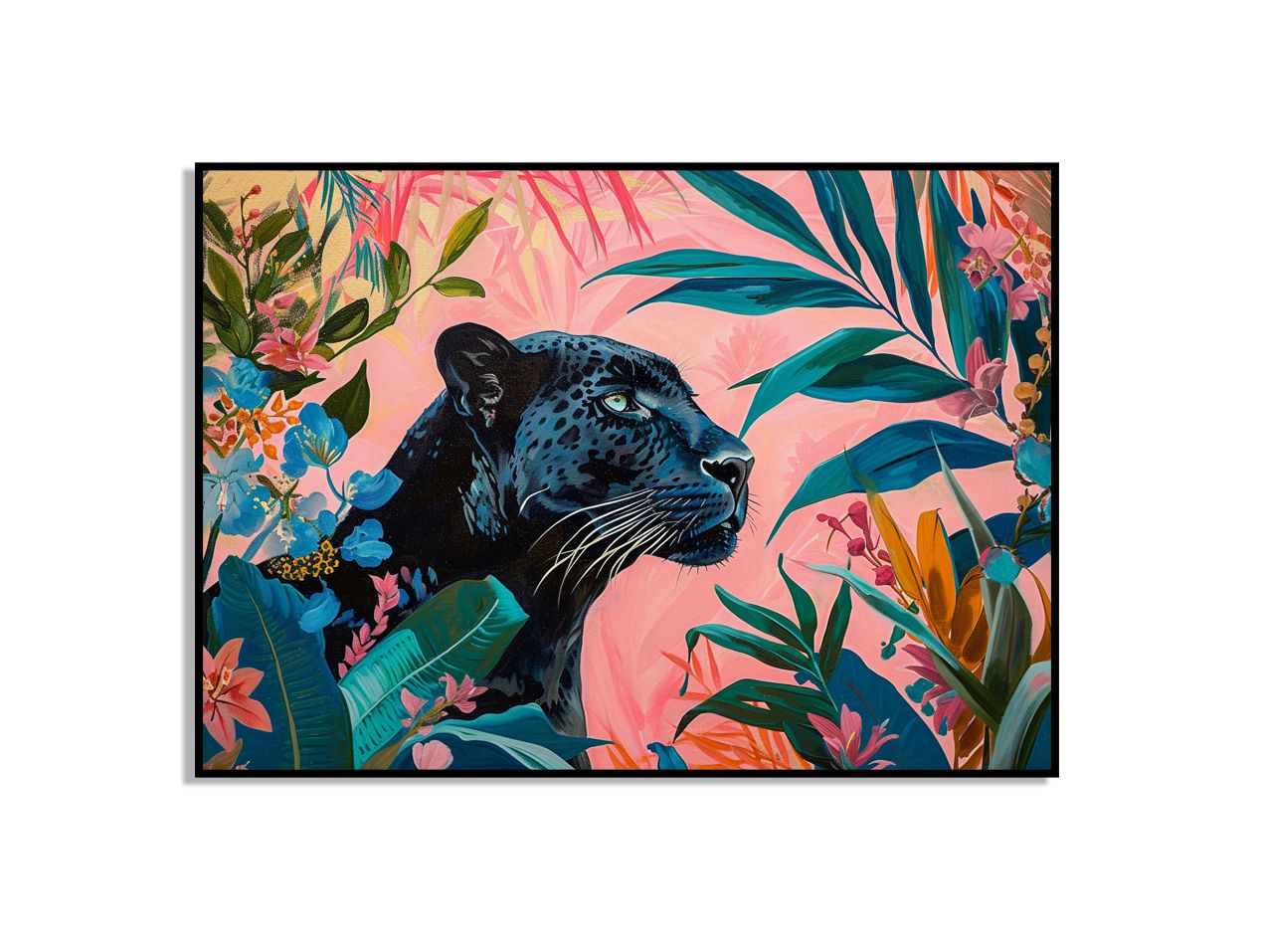 Leopard in Jungle Art Poster