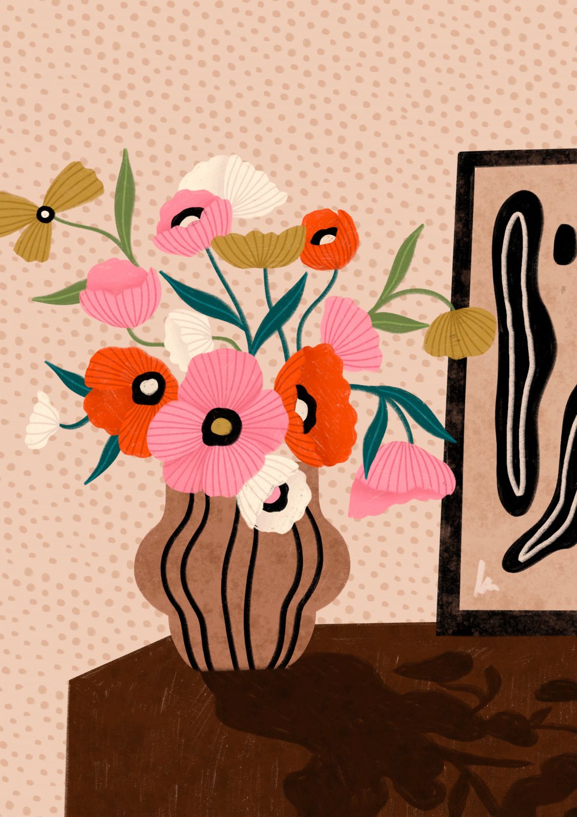 Poster - Floral Vase Artwork