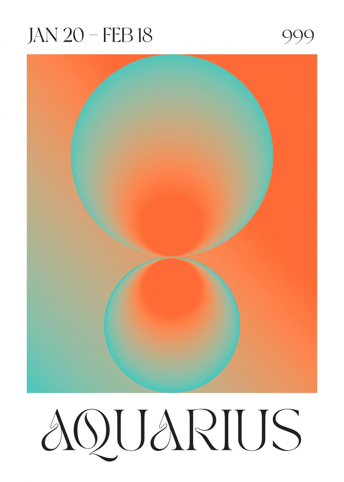 Poster - Aquarius Zodiac