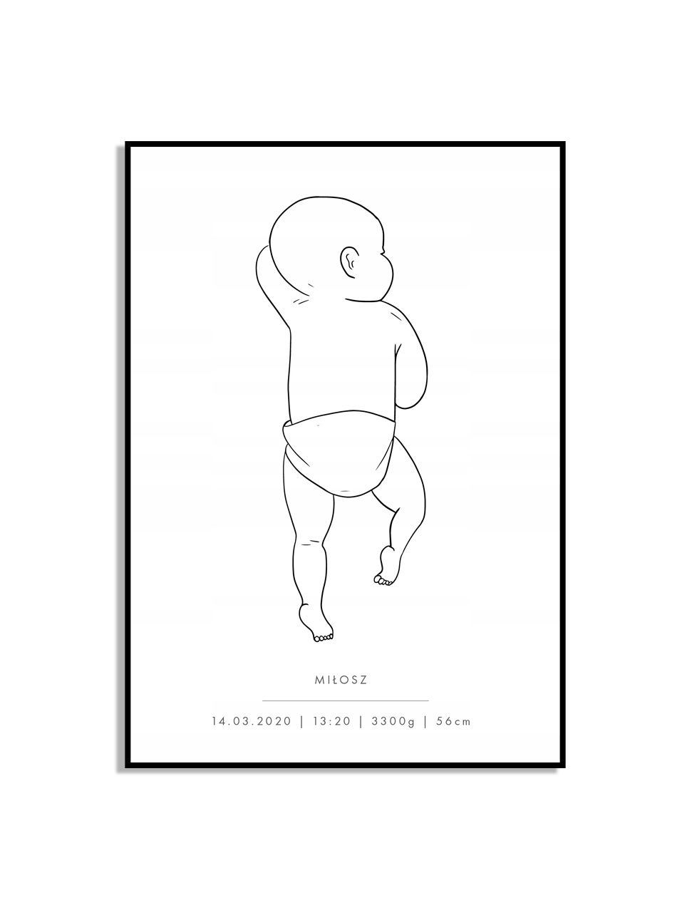 Personalised Baby Birth Poster