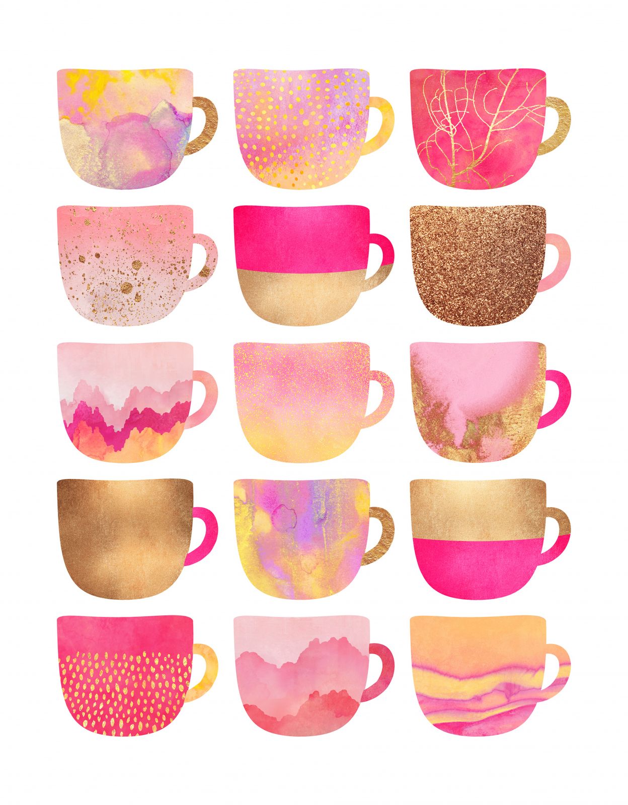 Poster - Colorful Cups